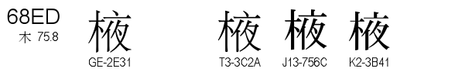 U+68ED